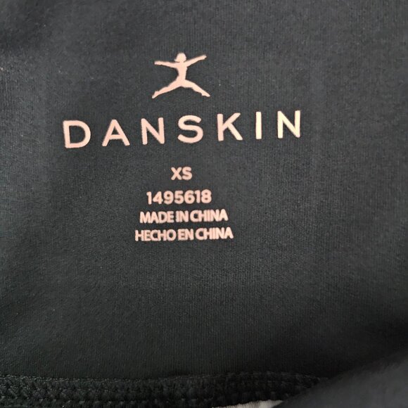 DANSKIN Womens New Active High Waist Pockets Black Stretch Workout Bike Shorts - Picture 3 of 9